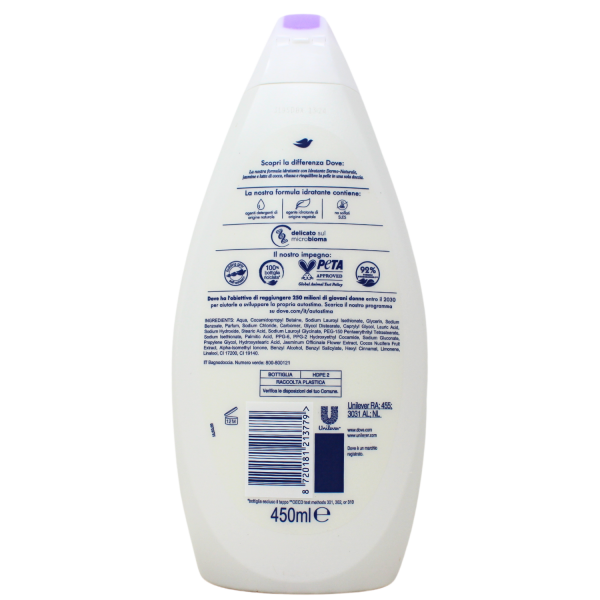 Dove Coconut Bath 450ml - Silky Smooth Skin