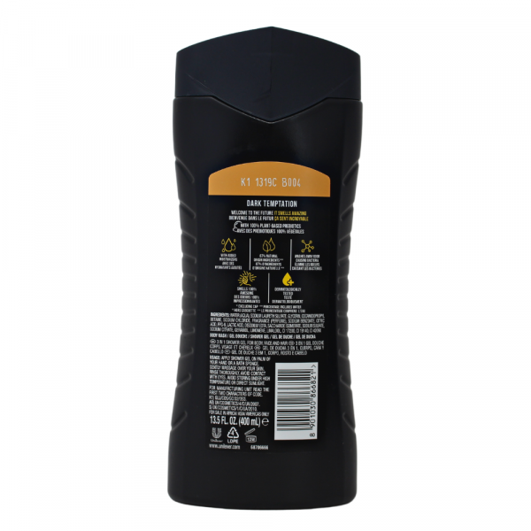 AXE Dark Temptation 3-in-1 Body Wash, Shampoo & Conditioner - 400ml