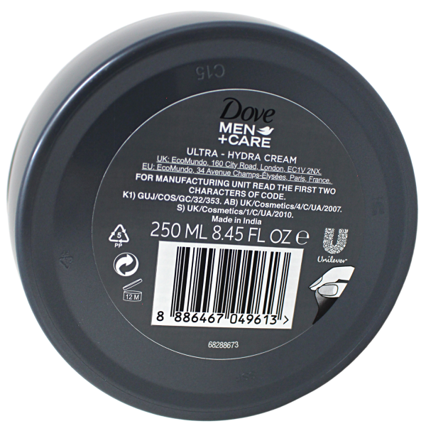 Dove Men+Care Ultra Hydra Cream - 250ml