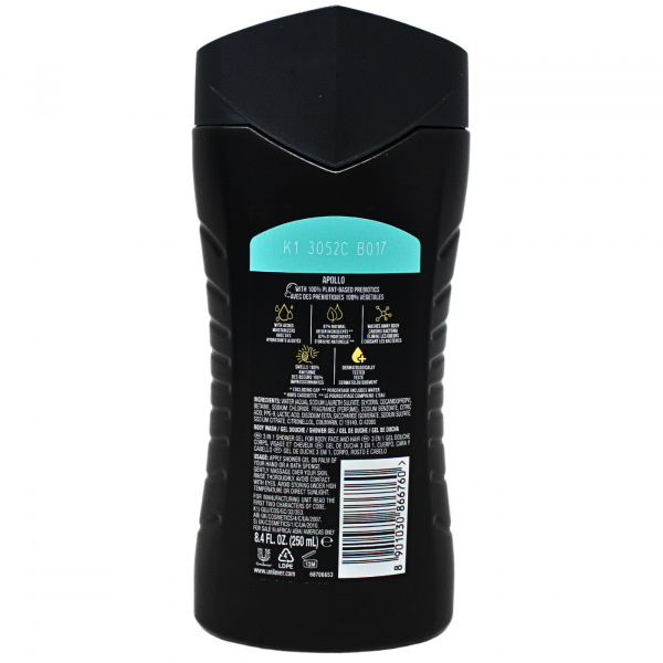 AXE Apollo Body Wash 250ml - Experience the Scent of Space