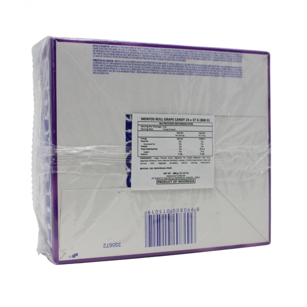 Mentos Grape Roll 24-Pack: Bursting with Fruity Flavor