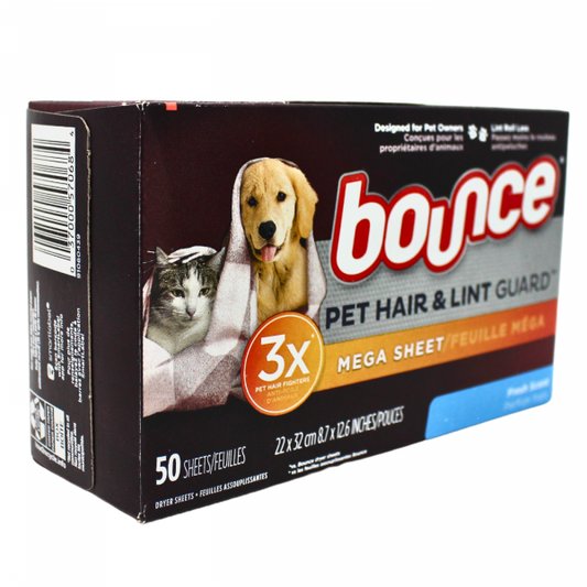 Bounce Fresh Scent Mega Sheet 50-Count - Ultimate Laundry Freshener