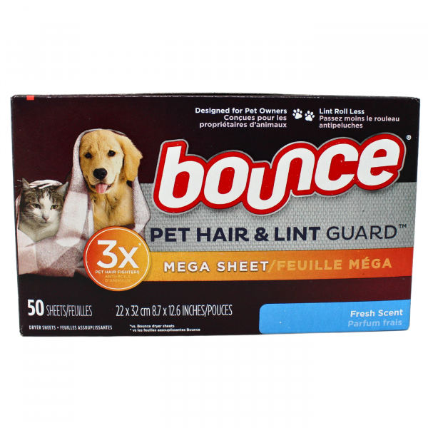 Bounce Fresh Scent Mega Sheet 50-Count - Ultimate Laundry Freshener