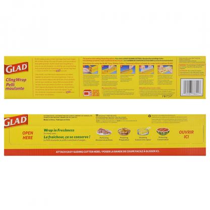 GLAD Cling Wrap 300M with Slide Cutter - Premium Food Wrap