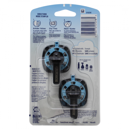FEBREZE CAR A/F 2CTX2ML Downy April Fresh Air Freshener