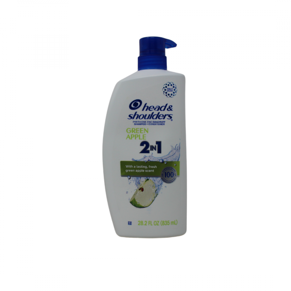 Head & Shoulders 2in1 Green Apple Anti-Dandruff Shampoo & Conditioner - 835ml