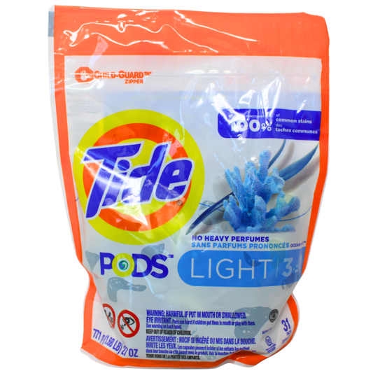 Tide Pods Light Laundry Detergent - 31 Count: Gentle Clean, Fresh Scent