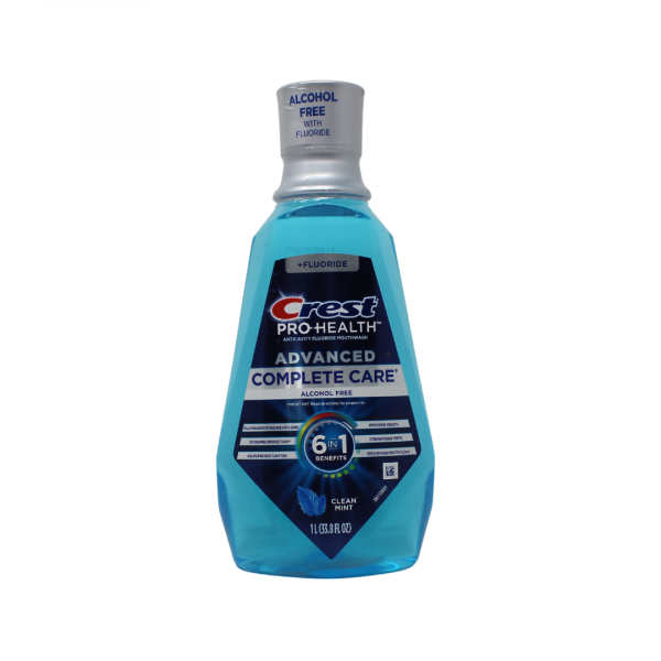 Crest Alcohol-Free Clean Mint Mouthwash - 1 Liter
