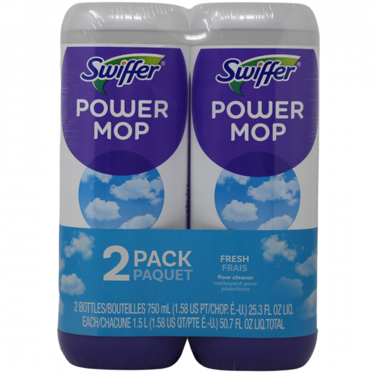 Swiffer PowerMop Refill - Fresh Scent - 2 x 750ml
