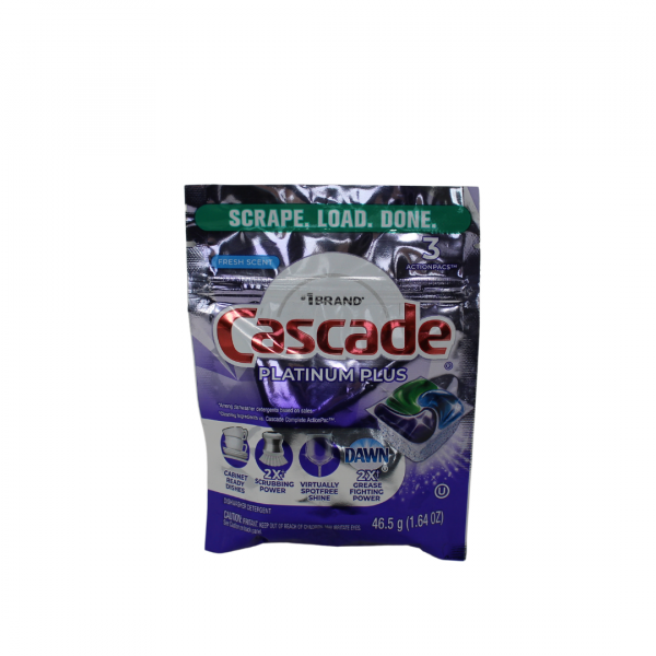 Cascade ActionPacs Dishwasher Detergent 3ct | Buy Online – Meganest