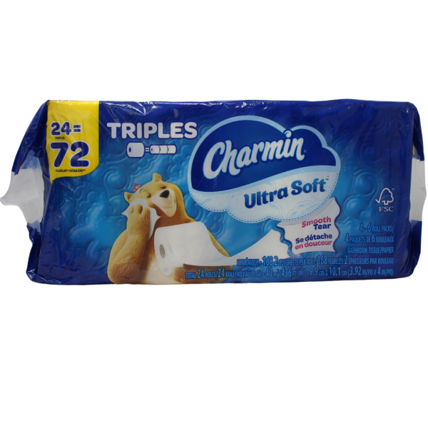 Charmin Soft 24-Count 3-Ply Toilet Paper - Comfort and Quality