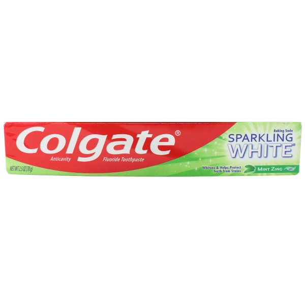 Colgate Sparkling White Mint Zing Toothpaste 70g - Whiter Teeth, Fresh Breath