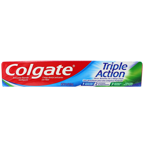 Colgate Triple Action Toothpaste - Original Mint 70g