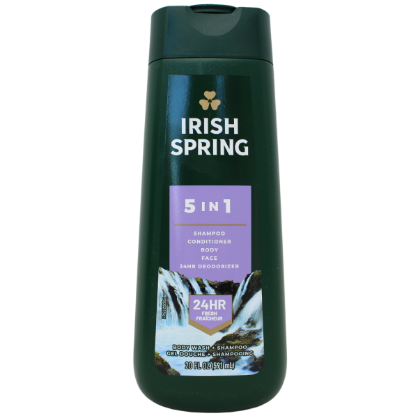 Irish Spring 5in1 Body Wash - Bold Clean Scent - 591ml