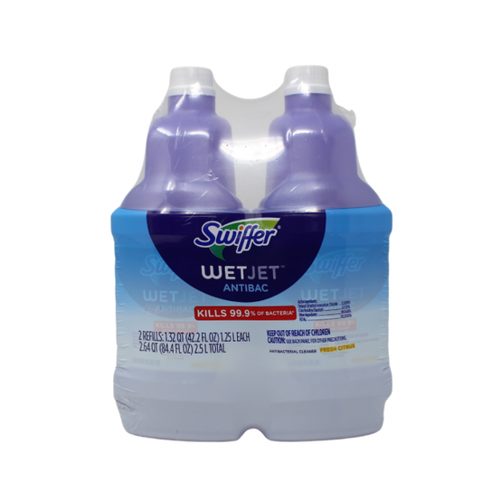 Swiffer WetJet Refill 2-Pack Fresh Citrus - Deep Cleaning Power
