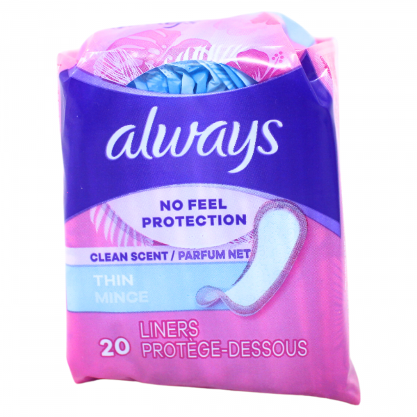 Always Liners 20ct Regular Clean Scent - Ultimate Protection & Freshness