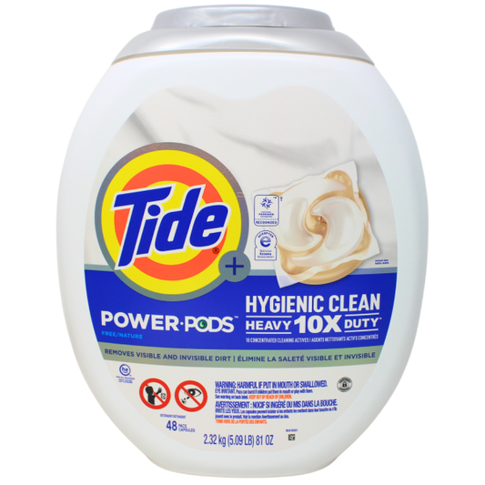 Tide Power Pods 48ct Hygienic Clean Heavy Duty Free - Unbeatable Cleaning Power