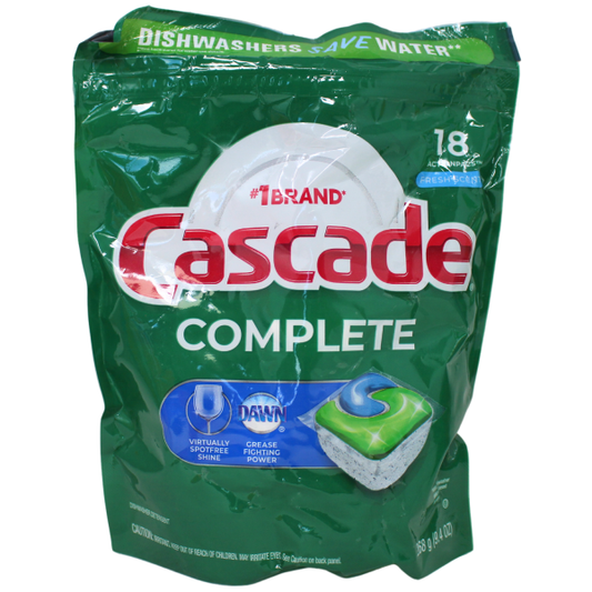 Cascade ActionPacs 18ct - Complete Fresh Dishwasher Detergent