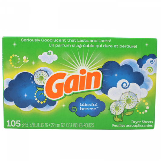 Gain F/S 105CT Sheets Blissful Breeze - Laundry Scent Boosters