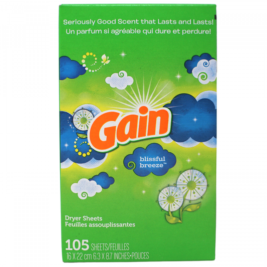 Gain F/S 105CT Sheets Blissful Breeze - Laundry Scent Boosters