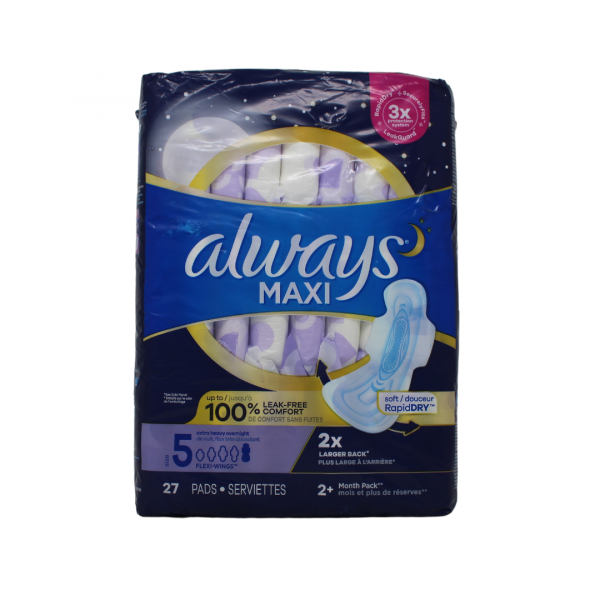 Maxi 27ct Overnight Pads
