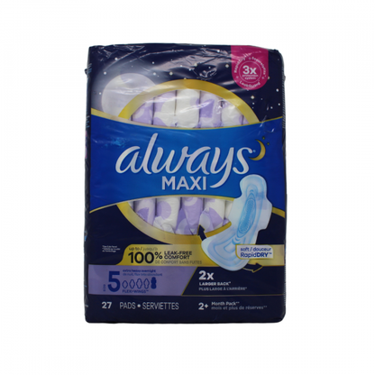 Maxi 27ct Overnight Pads