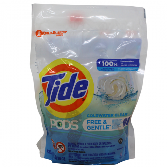 Tide Pods 35ct Free & Gentle - Clean Comfort
