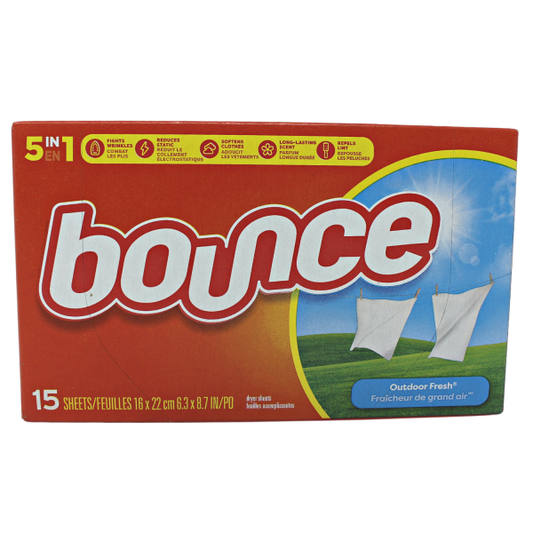 Bounce Outdoor Fresh Dryer Sheets - 15 Count
