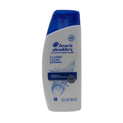 Head & Shoulders Classic Clean Anti-Dandruff Shampoo - 90ml Travel Size