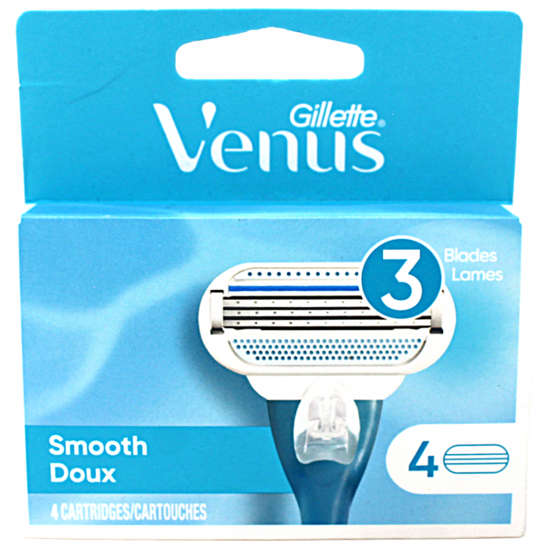 Gillette Venus Smooth Razor Refill Cartridges - 4 Count