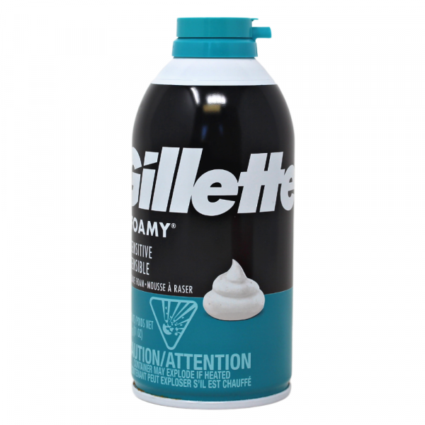 Gillette Foamy Sensitive Shaving Foam - 311g for Smooth, Irritation-Free Shave