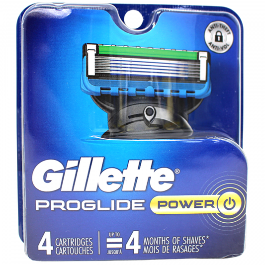 GILLETTE FUSION5 PROGLIDE PWR Razor Cartridges (4 Count)