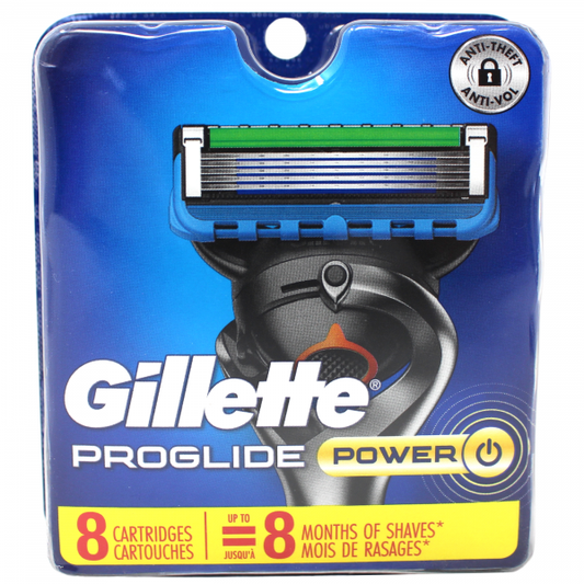 GILLETTE FUSION5 PROGLIDE PWR Razor Blade Refills - 8 Count