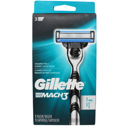 GILLETTE MACH 3 Razor + 1 Cartridge - Smooth Shave