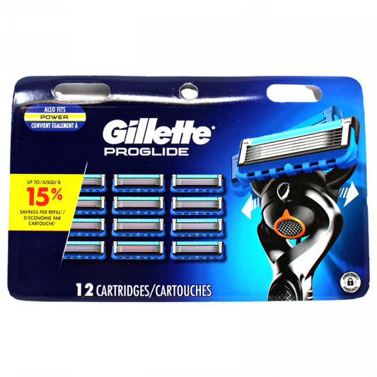 Gillette Fusion5 ProGlide Razor Blade Refills - 12 Count