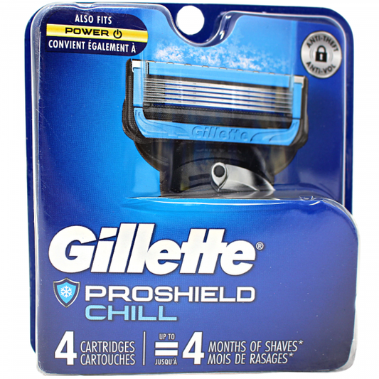 Gillette Fusion5 ProShield Chill Razor Refill Cartridges - 4 Count