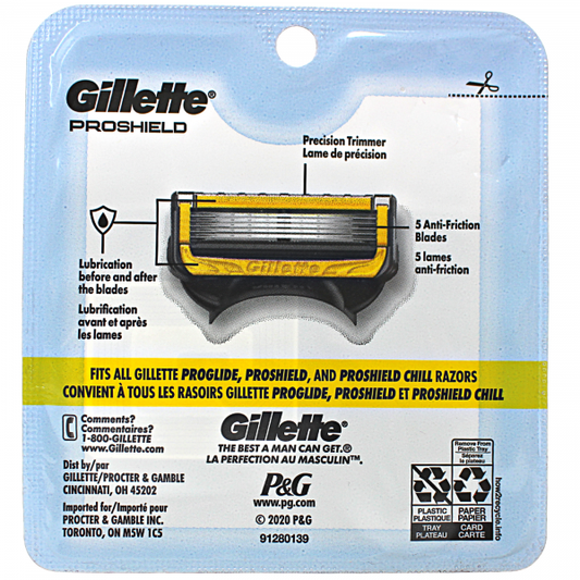 Gillette Fusion5 ProShield Razor Blade Refills - 8 Count