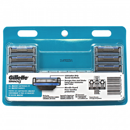 Gillette Mach 3 Razor Blades - 15 Cartridges