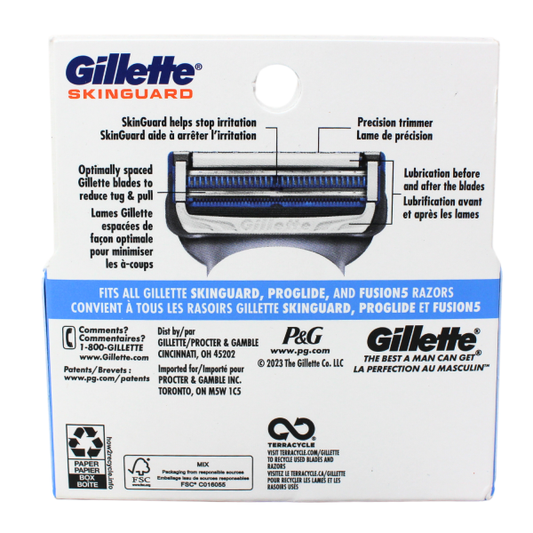Gillette SkinGuard Razor Cartridges - 4 Count: Gentle Shave for Sensitive Skin