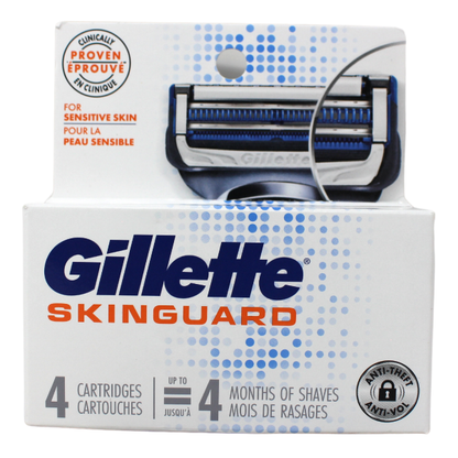 Gillette SkinGuard Razor Cartridges - 4 Count: Gentle Shave for Sensitive Skin