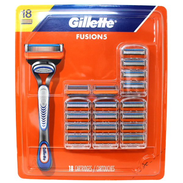 Gillette Fusion5 Razor Blade Refills - 18 Cartridges - Creative & Detailed