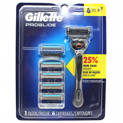 Gillette Fusion5 ProGlide Razor + 6 Cartridges