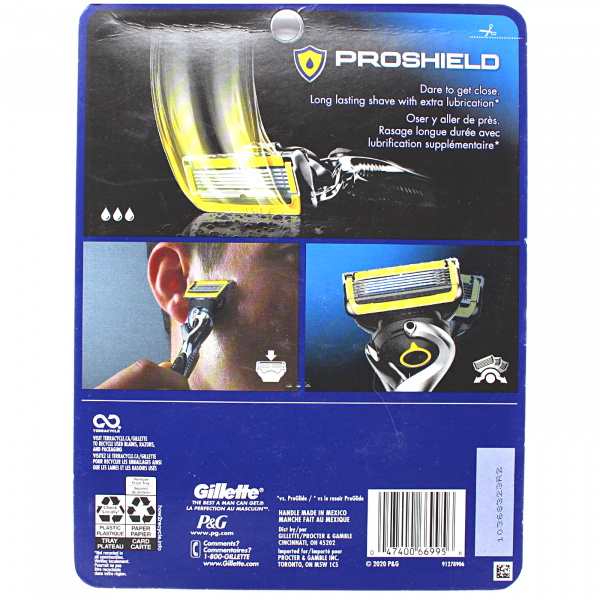 Gillette Fusion5 ProShield Razor + 5 Cartridges - Precision Shave
