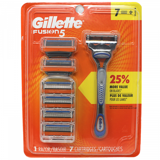 Gillette Fusion5 Razor with 7 Cartridges