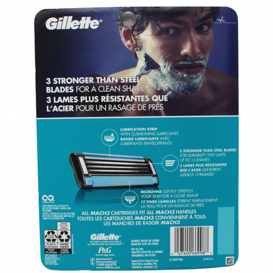 Gillette Mach 3 Razor with 10 Cartridges