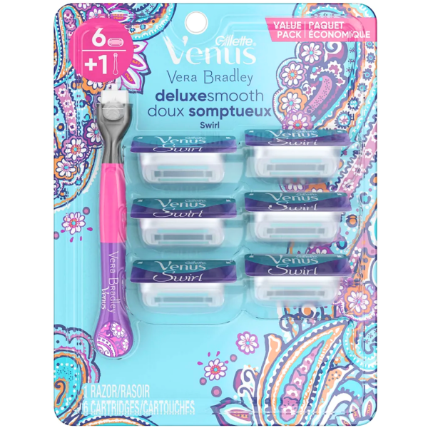 GILLETTE VENUS Deluxe Smooth Razor + 6 Cartridges