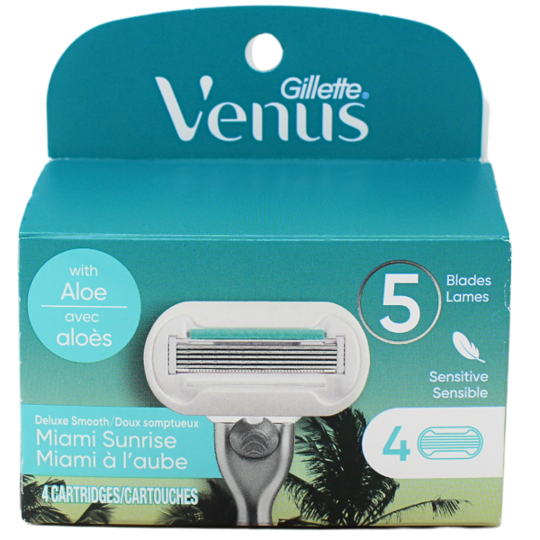 GILLETTE VENUS Miami Sunrise Razor Refills - 4 Cartridges – Meganest