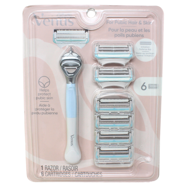 Gillette Venus Razor for Pubic Hair & Skin - Smooth Comfort