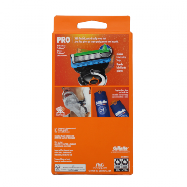 Gillette Fusion5 ProGlide Razor - New Look with 2 Cartridges