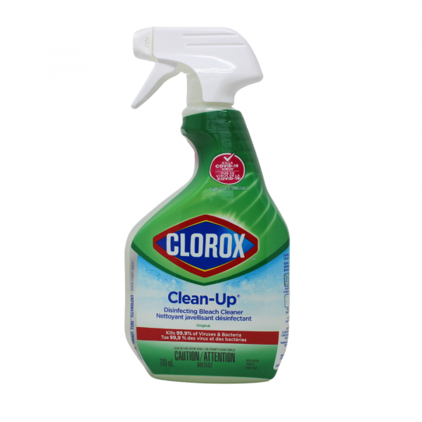 Clorox Clean-Up Cleaner + Bleach Spray, 709mL - Kills 99.9% of Germs
